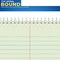 Steno Pads 6X9, Steno Pads, Spiral Steno Pads, Gregg Rule, Green Tint, 6 X 9, 80 Sheets, 12 Pack